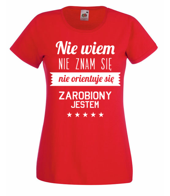 Stary tekst na nowej koszulce koszulka z nadrukiem smieszne kobieta jipi pl 1663 60