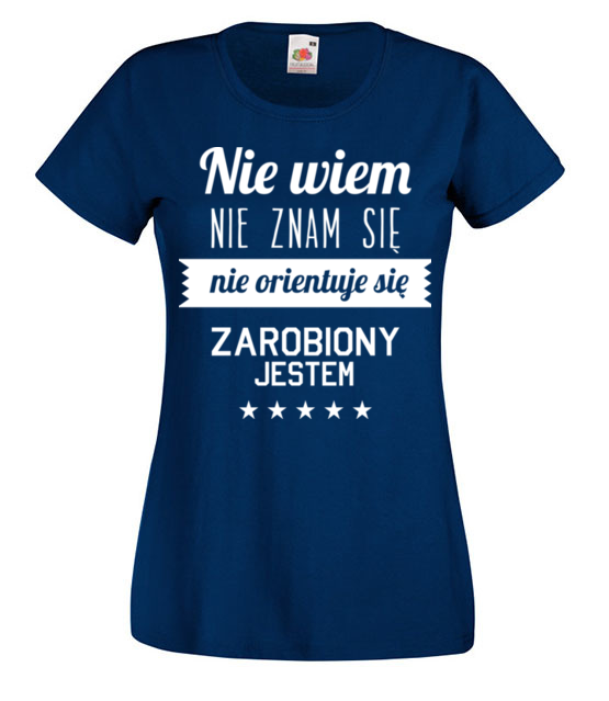 Stary tekst na nowej koszulce koszulka z nadrukiem smieszne kobieta jipi pl 1663 62