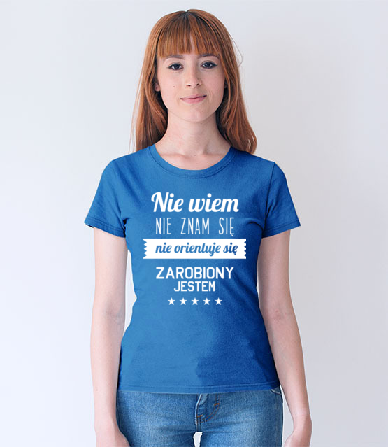 Stary tekst na nowej koszulce koszulka z nadrukiem smieszne kobieta jipi pl 1663 67