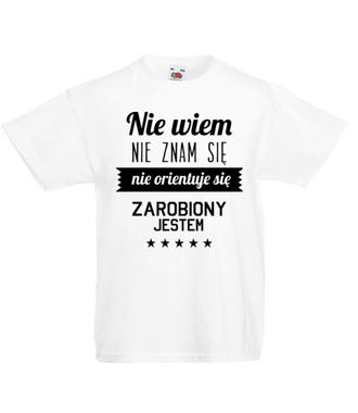 Stary tekst na nowej koszulce - Koszulka z nadrukiem - Śmieszne - Dziecięca