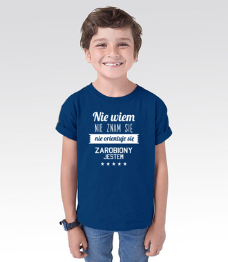 Stary tekst na nowej koszulce - Koszulka z nadrukiem - Śmieszne - Dziecięca