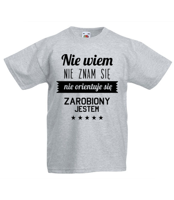 Stary tekst na nowej koszulce koszulka z nadrukiem smieszne dziecko jipi pl 1662 87