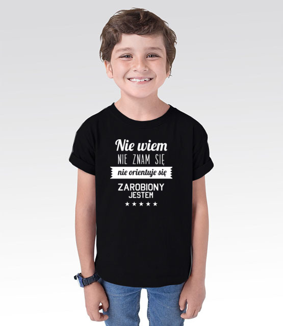 Stary tekst na nowej koszulce koszulka z nadrukiem smieszne dziecko jipi pl 1663 100