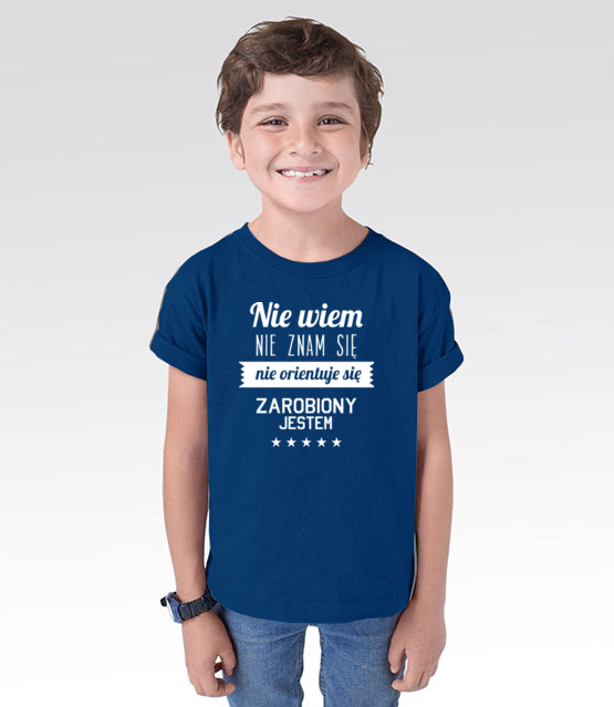 Stary tekst na nowej koszulce koszulka z nadrukiem smieszne dziecko jipi pl 1663 104