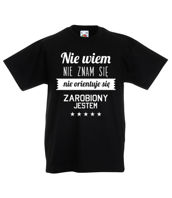 Stary tekst na nowej koszulce koszulka z nadrukiem smieszne dziecko jipi pl 1663 82