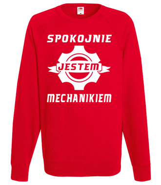 Spokojnie, jestem mechanikiem - Bluza z nadrukiem - Dla mechanika - Męska