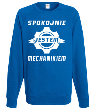 Spokojnie, jestem mechanikiem - Bluza z nadrukiem - Dla mechanika - Męska