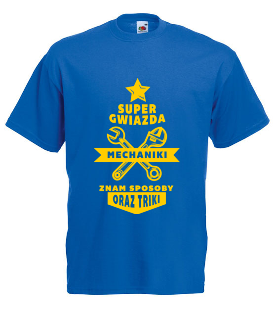 Super gwiazda mechaniki koszulka z nadrukiem dla mechanika mezczyzna jipi pl 1667 5