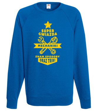 Super gwiazda mechaniki - Bluza z nadrukiem - Dla mechanika - Męska