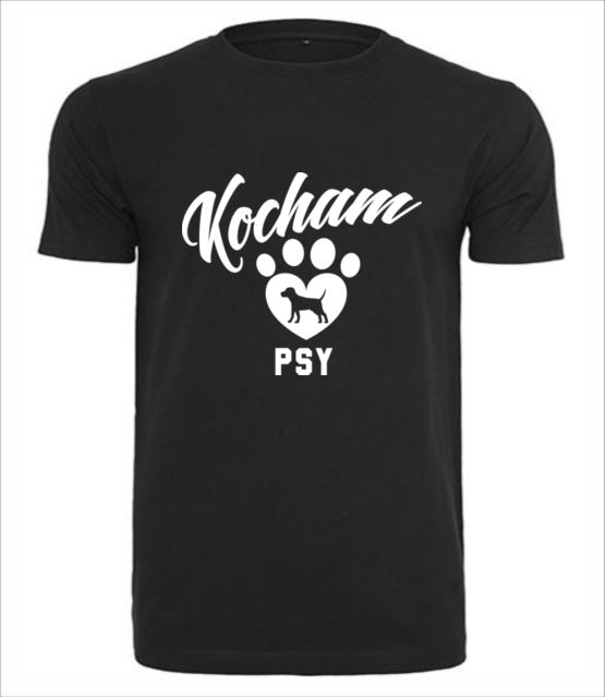 Kocham psy bezwarunkowo koszulka z nadrukiem milosnicy psow mezczyzna jipi pl 1673 1