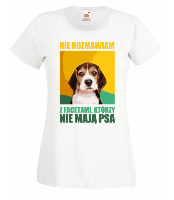 Jak nie masz psa nie rozmawiamy koszulka z nadrukiem milosnicy psow kobieta jipi pl 1677 58