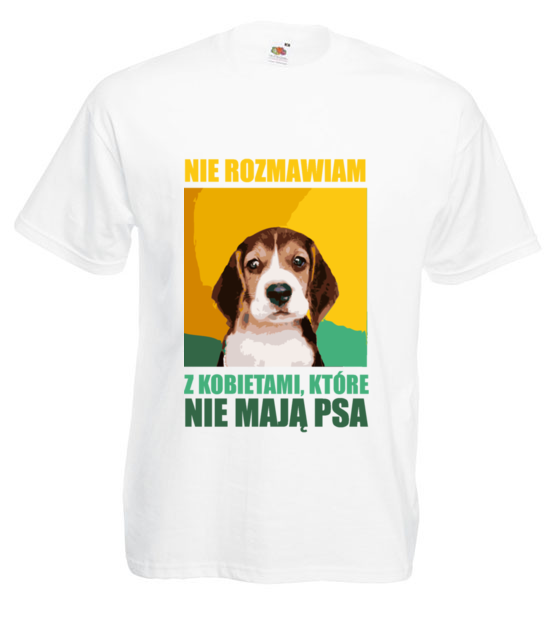 Z tymi paniami nie rozmawiam koszulka z nadrukiem milosnicy psow mezczyzna jipi pl 1679 2