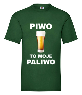 Piwo to moje paliwo - Koszulka z nadrukiem - Śmieszne - Męska