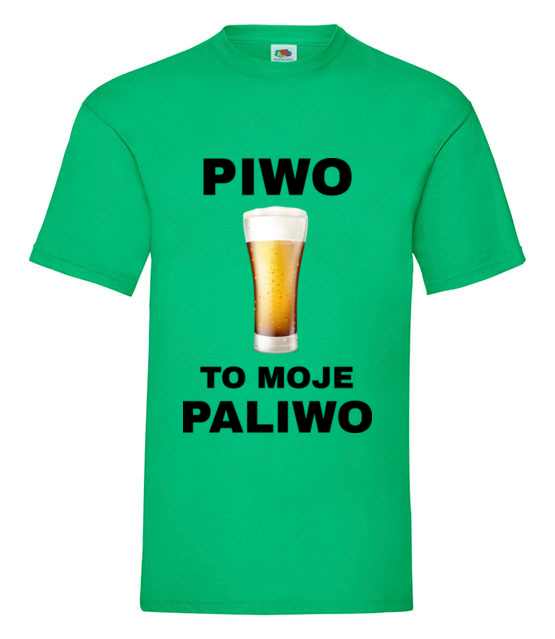 Piwo to moje paliwo koszulka z nadrukiem smieszne mezczyzna jipi pl 1695 186