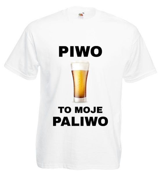 Piwo to moje paliwo koszulka z nadrukiem smieszne mezczyzna jipi pl 1695 2