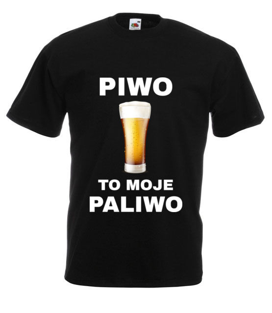 Piwo to moje paliwo koszulka z nadrukiem smieszne mezczyzna jipi pl 1696 1