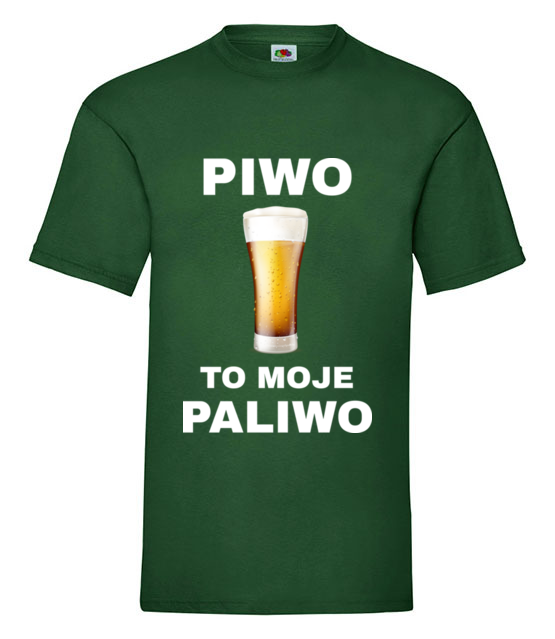 Piwo to moje paliwo koszulka z nadrukiem smieszne mezczyzna jipi pl 1696 188