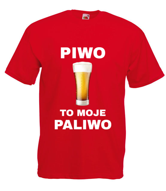 Piwo to moje paliwo koszulka z nadrukiem smieszne mezczyzna jipi pl 1696 4