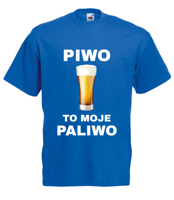 Piwo to moje paliwo koszulka z nadrukiem smieszne mezczyzna jipi pl 1696 5