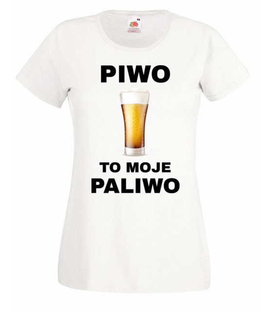 Piwo to moje paliwo koszulka z nadrukiem smieszne kobieta jipi pl 1695 58