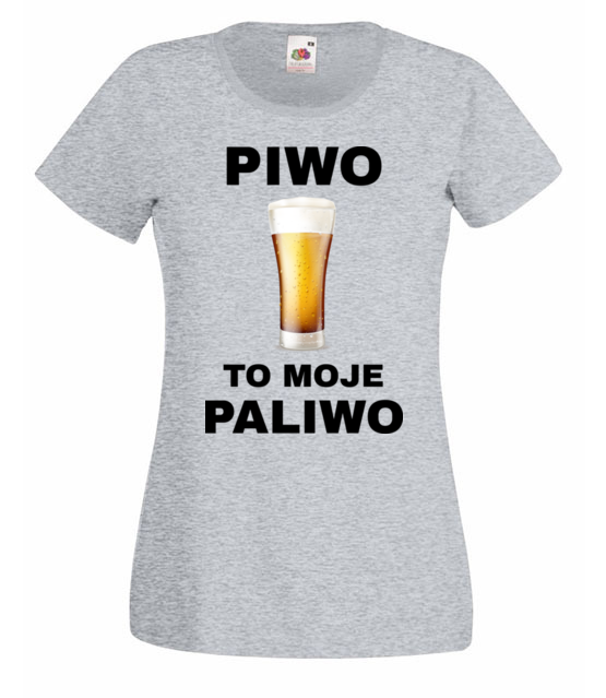 Piwo to moje paliwo koszulka z nadrukiem smieszne kobieta jipi pl 1695 63