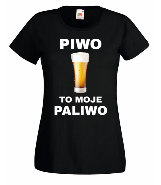 Piwo to moje paliwo koszulka z nadrukiem smieszne kobieta jipi pl 1696 59