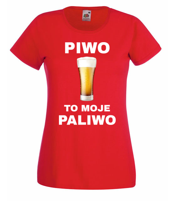 Piwo to moje paliwo koszulka z nadrukiem smieszne kobieta jipi pl 1696 60