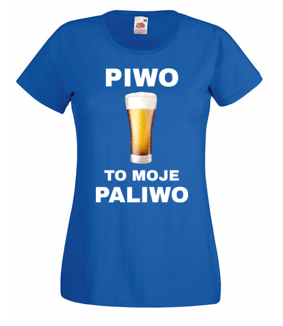 Piwo to moje paliwo koszulka z nadrukiem smieszne kobieta jipi pl 1696 61