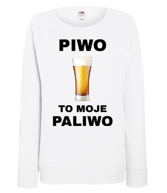 Piwo to moje paliwo - Bluza z nadrukiem - Śmieszne - Damska