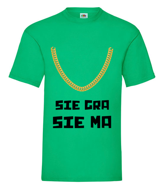 Jak sie gra to sie ma koszulka z nadrukiem smieszne mezczyzna jipi pl 1697 186