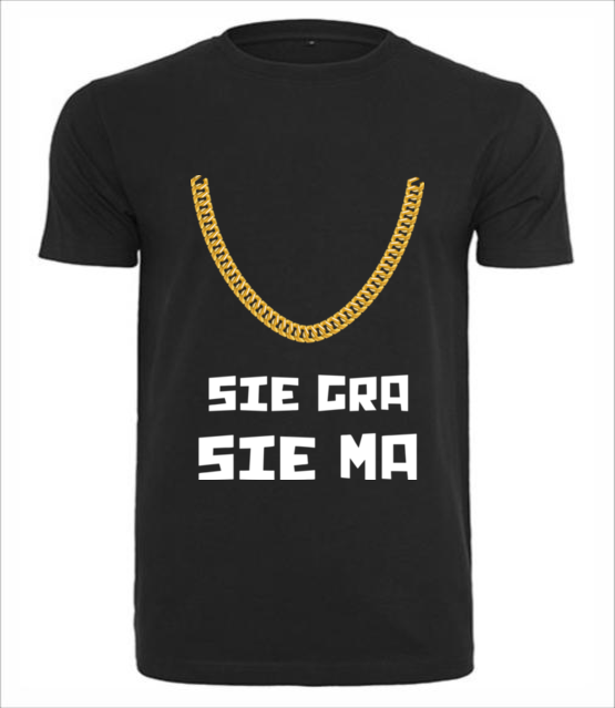 Jak sie gra to sie ma koszulka z nadrukiem smieszne mezczyzna jipi pl 1698 1