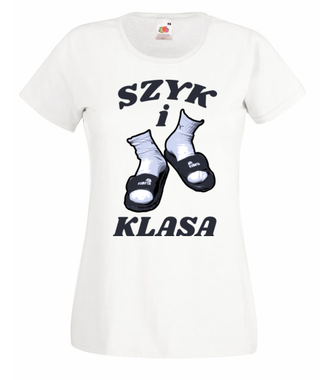 Szyk i klasa - Koszulka z nadrukiem - Śmieszne - Damska