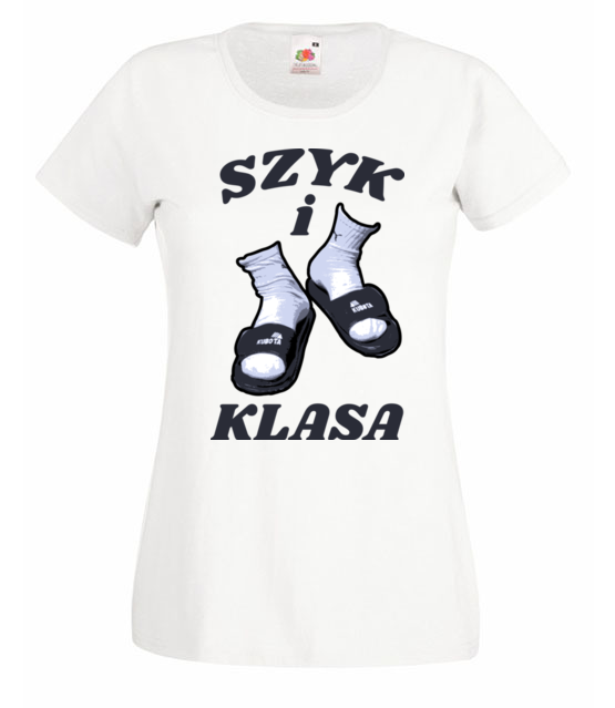 Szyk i klasa koszulka z nadrukiem smieszne kobieta jipi pl 1701 58