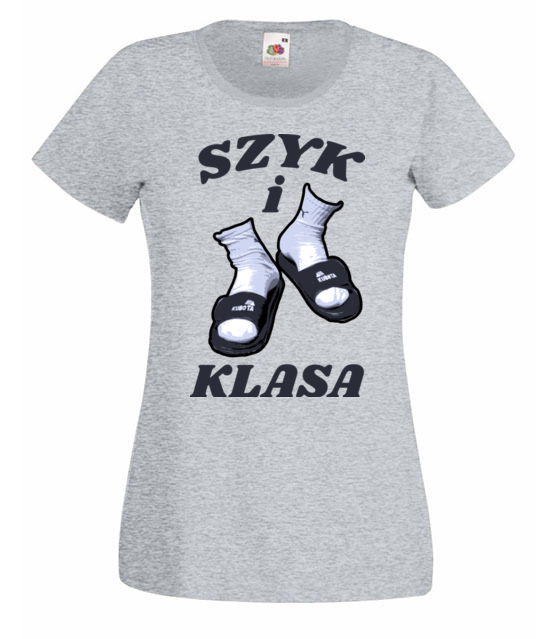 Szyk i klasa koszulka z nadrukiem smieszne kobieta jipi pl 1701 63