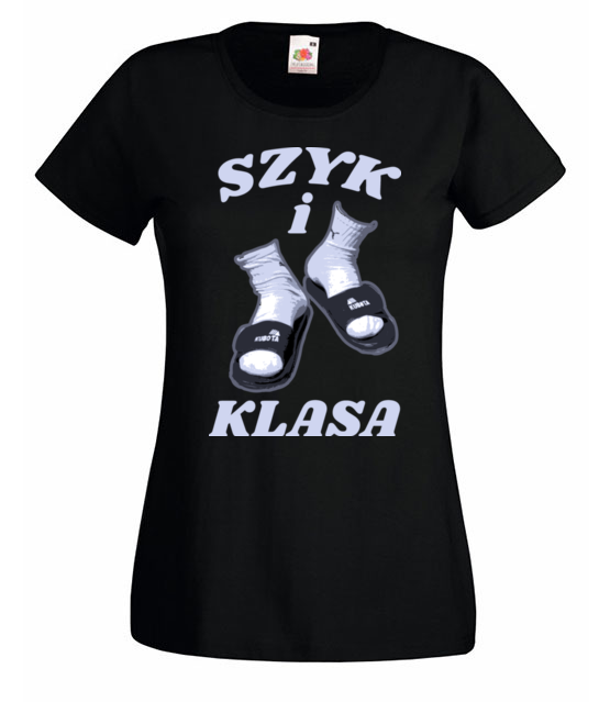 Szyk i klasa koszulka z nadrukiem smieszne kobieta jipi pl 1702 59