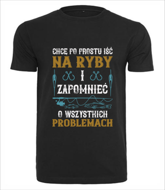 Koszulka do założenia po pracy - Koszulka z nadrukiem - dla wędkarza - Męska