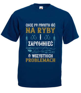 Koszulka do założenia po pracy - Koszulka z nadrukiem - dla wędkarza - Męska