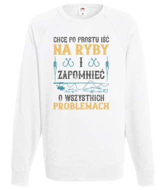Koszulka do założenia po pracy - Bluza z nadrukiem - dla wędkarza - Męska