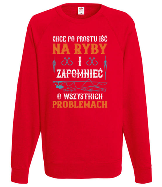 Koszulka do założenia po pracy - Bluza z nadrukiem - Wędkarskie - Męska