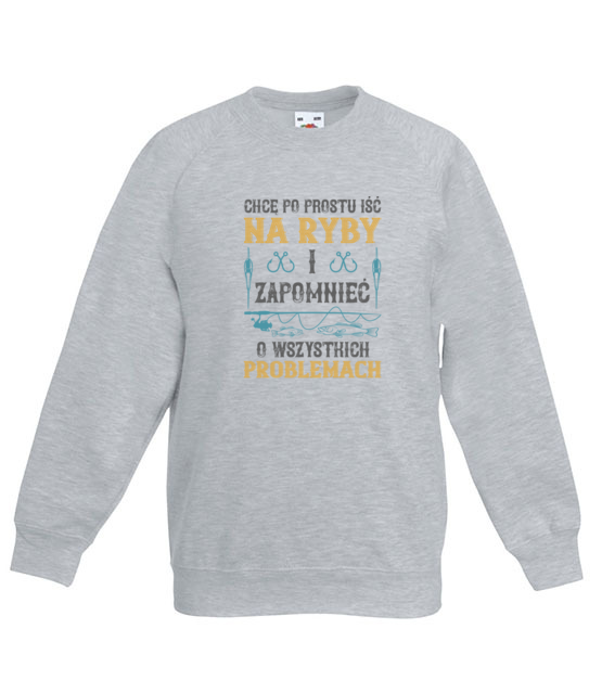 Koszulka do zalozenia po pracy bluza z nadrukiem dla wedkarza dziecko jipi pl 1707 128