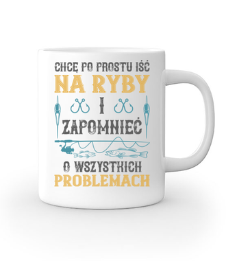Koszulka do założenia po pracy - Kubek z nadrukiem - dla wędkarza - Gadżety
