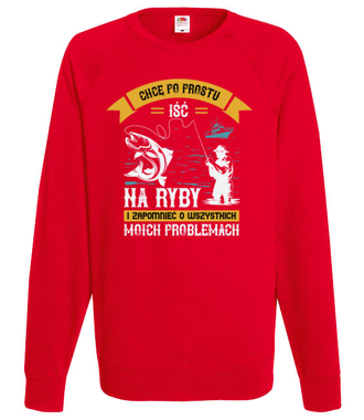 Ty wiesz, co daje ukojenie nerwom - Bluza z nadrukiem - dla wędkarza - Męska