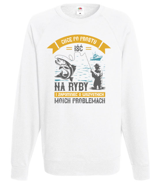 Ty wiesz co daje ukojenie nerwom bluza z nadrukiem dla wedkarza mezczyzna jipi pl 1709 106