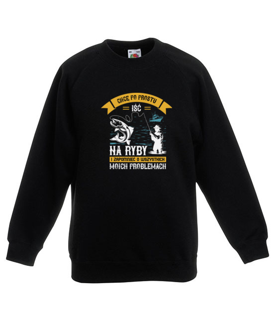 Ty wiesz co daje ukojenie nerwom bluza z nadrukiem dla wedkarza dziecko jipi pl 1710 124