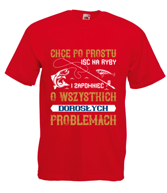 Koszulka ktora reklamuje wedkarstwo koszulka z nadrukiem dla wedkarza mezczyzna jipi pl 1712 4