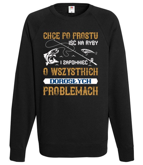 Koszulka ktora reklamuje wedkarstwo bluza z nadrukiem dla wedkarza mezczyzna jipi pl 1712 107