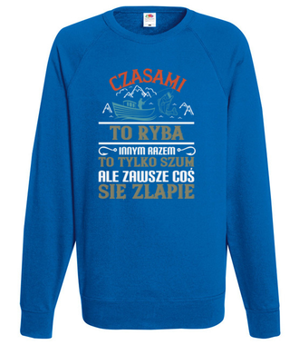 Szum wody skutecznie relaksuje - Bluza z nadrukiem - Wędkarskie - Męska
