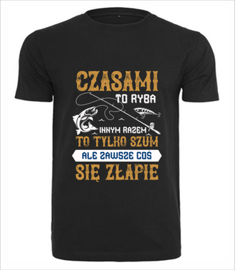 Koszulka informacyjna - Koszulka z nadrukiem - dla wędkarza - Męska