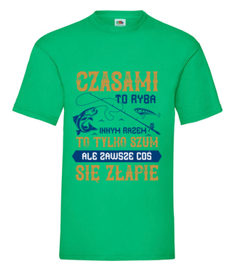 Koszulka informacyjna - Koszulka z nadrukiem - Wędkarskie - Męska