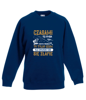 Koszulka informacyjna - Bluza z nadrukiem - dla wędkarza - Dziecięca